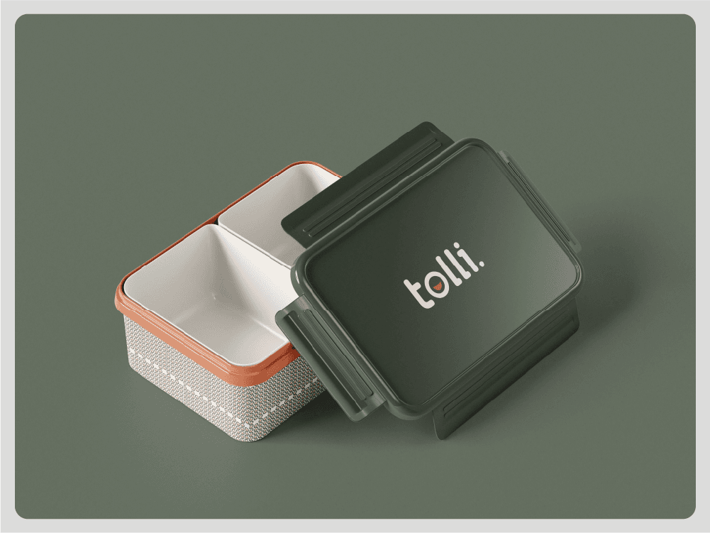 Tolli bento box, open